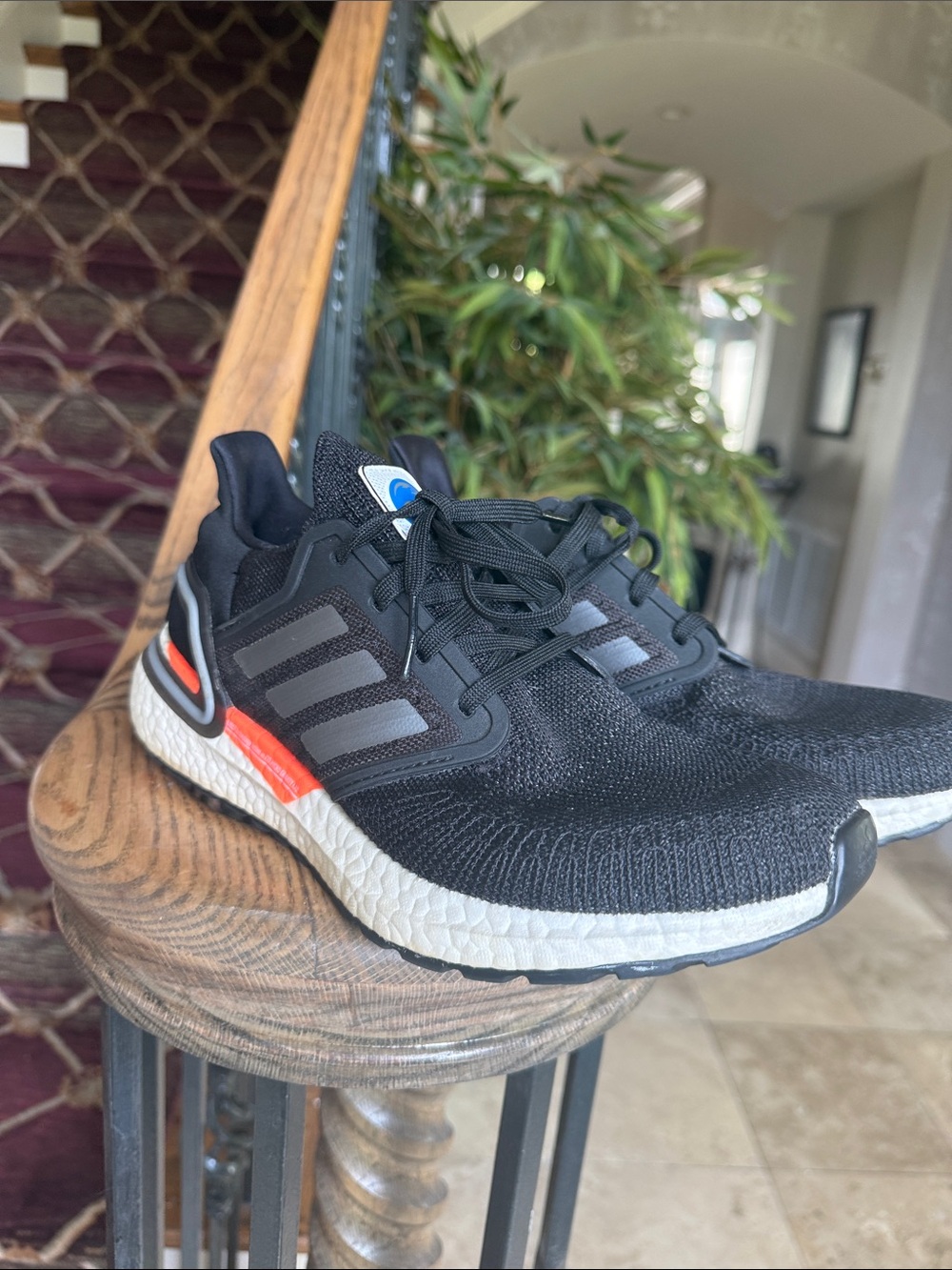 NASA x ADIDAS ultra boost 20 core Black running shoe good condition 8.5 - Picture 9 of 14